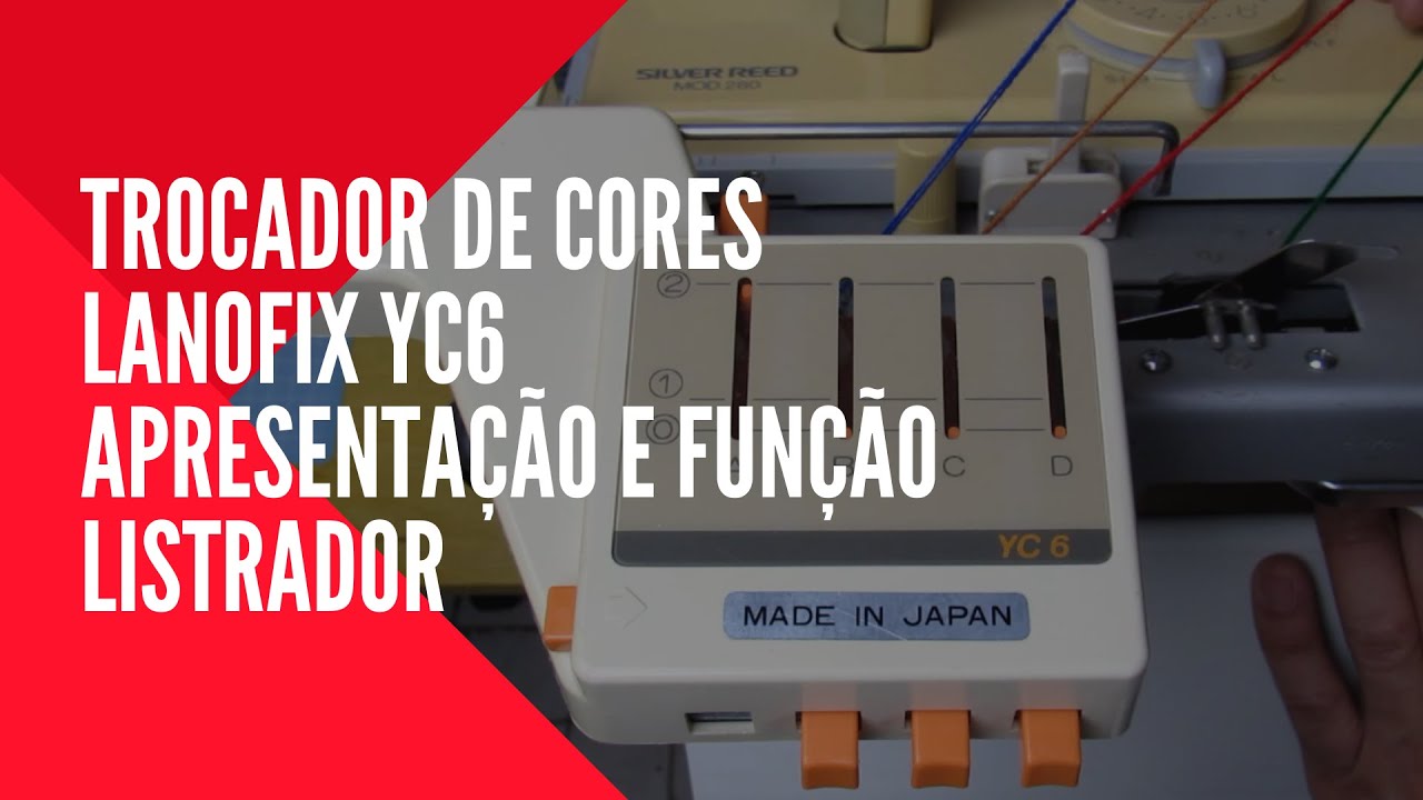 Tricô à máquina - Lanofix SK280 + Trocador de cores YC6 | Apresentação e função Listrador