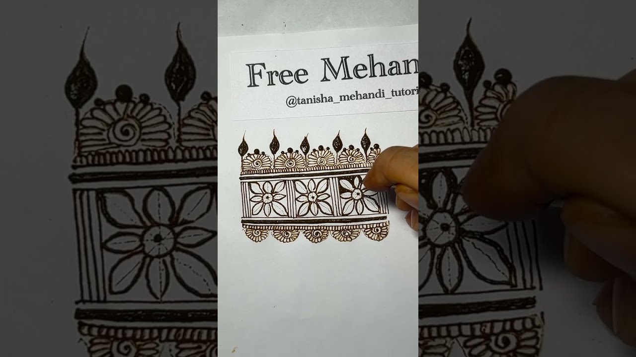 Mehandi Live Class DAY 12 | Tanisha Mehandi Tutorial