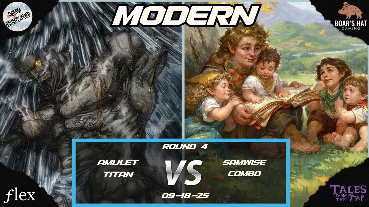 Амулет Титан против Сэмвайза Комбо [MTG Modern, раунд 4]