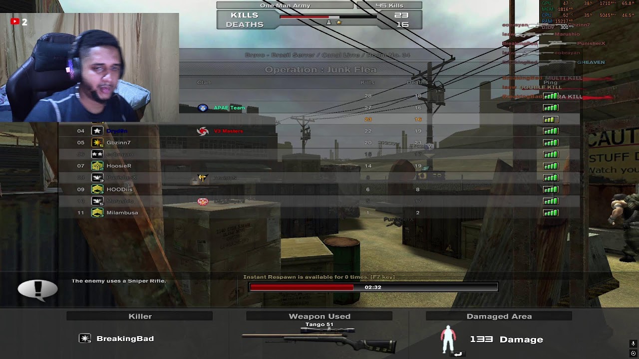 BRAZIL SERVER (COMBAT ARMS) JUGANDO UN POQUITO