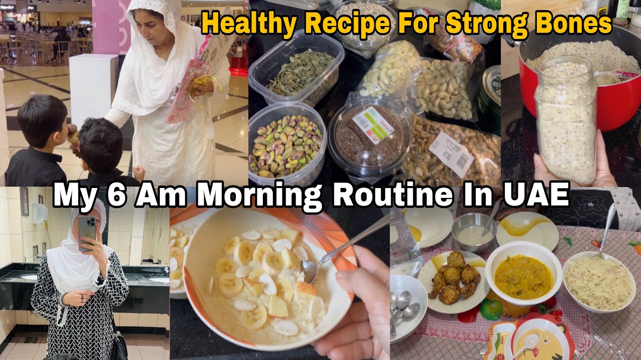 A Pakistani Housewife Full Day Routine in UAE / Healthy Recipe For Strong Bones 2024