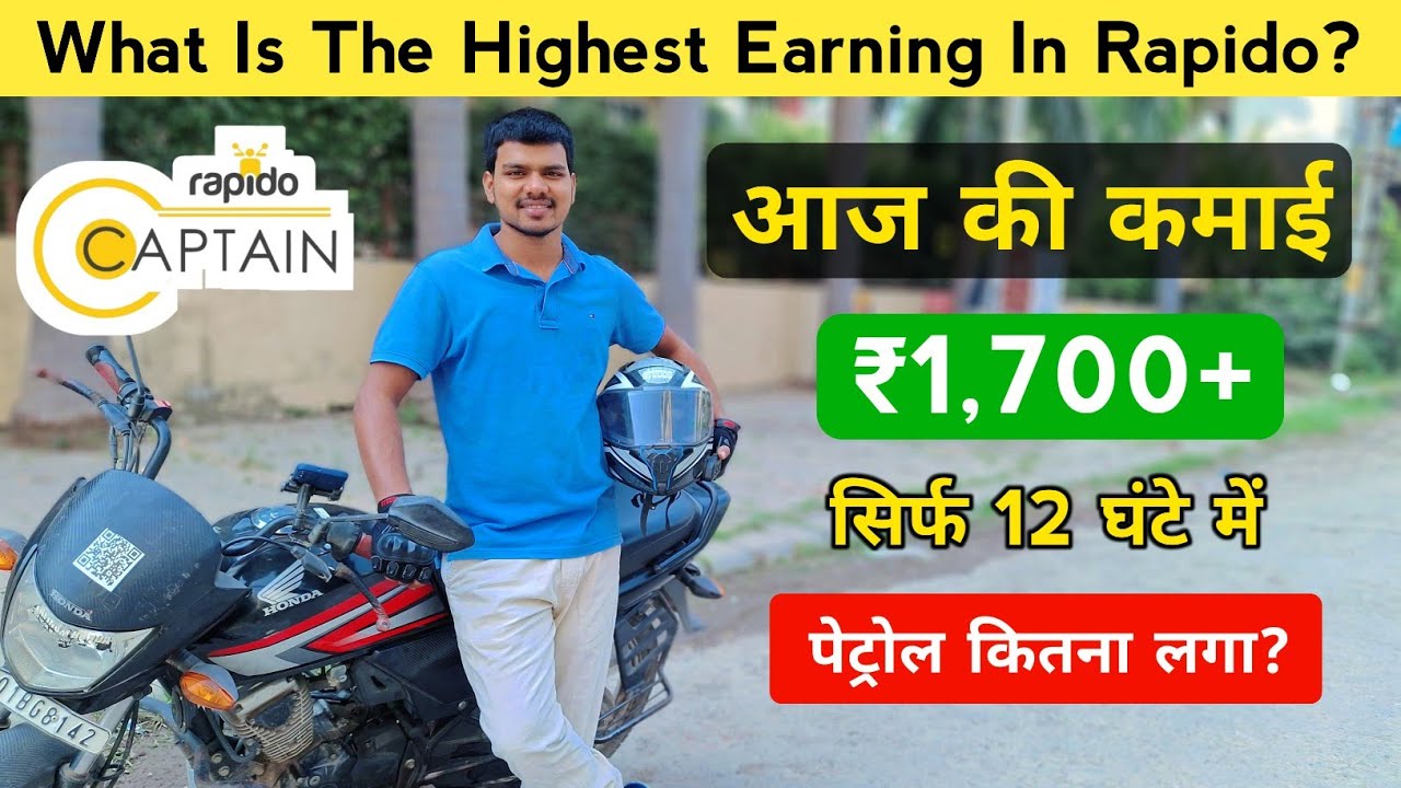 How Much Does A Rapido Driver Earn In A Day? What Is The Highest Earning In Rapido? @RahulVlogsBR32