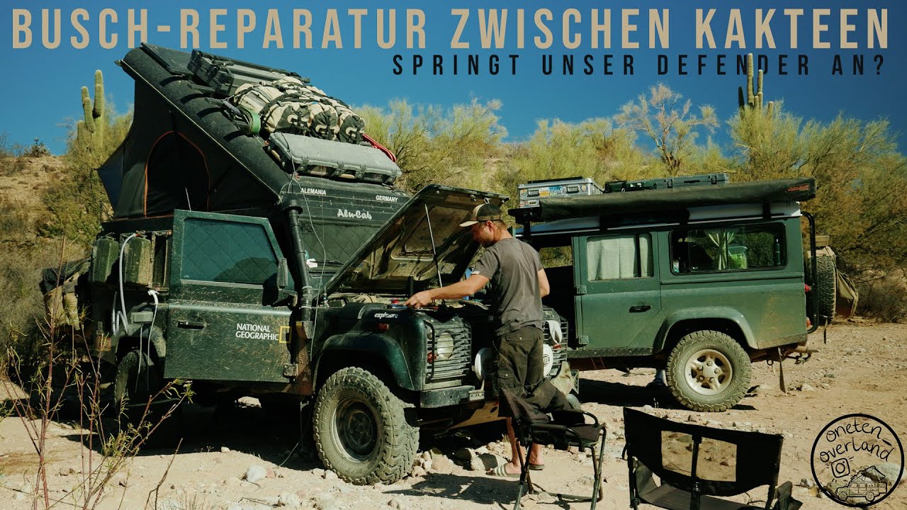 Defender Busch-Reparatur zwischen Grand Canyon, der Route 66 und Arizonas Saguaro Kakteen |S2F14