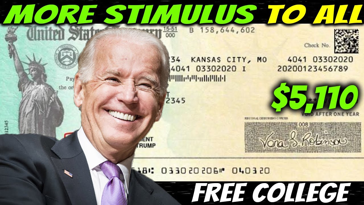FINALLY! 4th Stimulus Check | FREE College To All | $5,110 Tax Credit & Daily News - April 21
