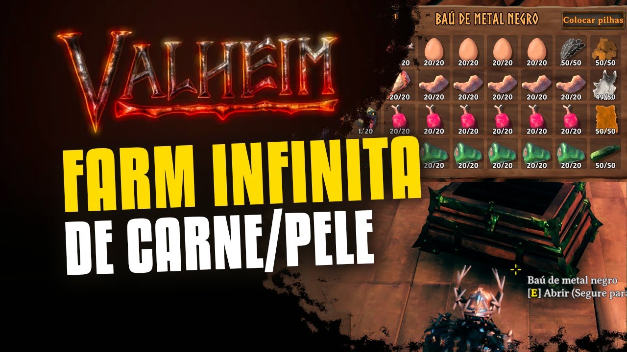 Farm infinita de Carnes e Peles (Guia completo) - Valheim