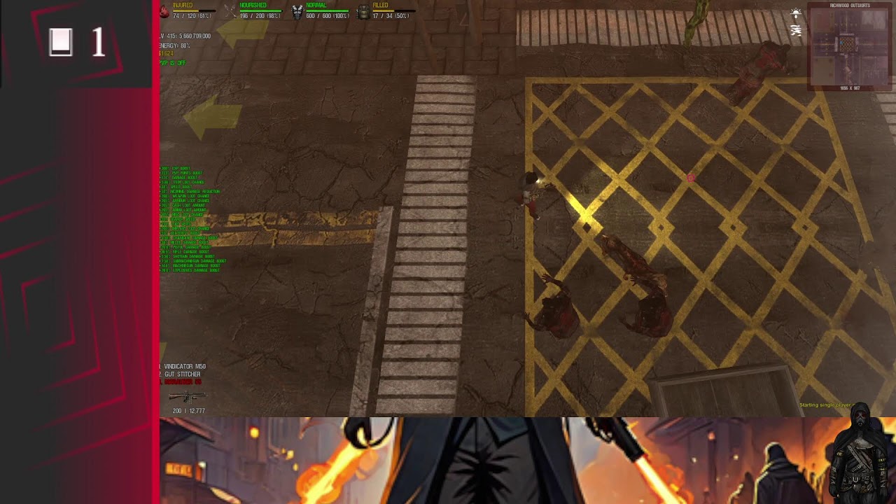 Dead Frontier 3D - Gut Stitcher and Marauder 55 vs event boss rota.