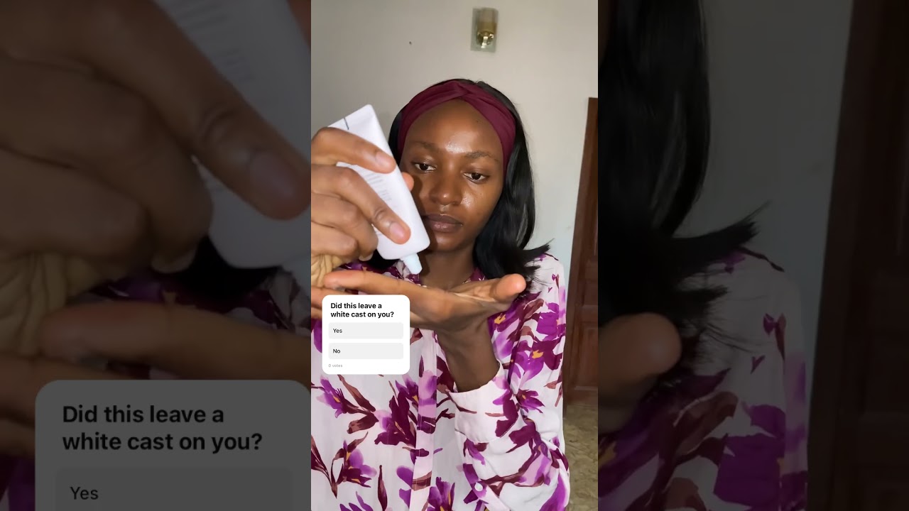 Korean tone-up sunscreen on dark skin #kbeauty #sunscreen #skincare