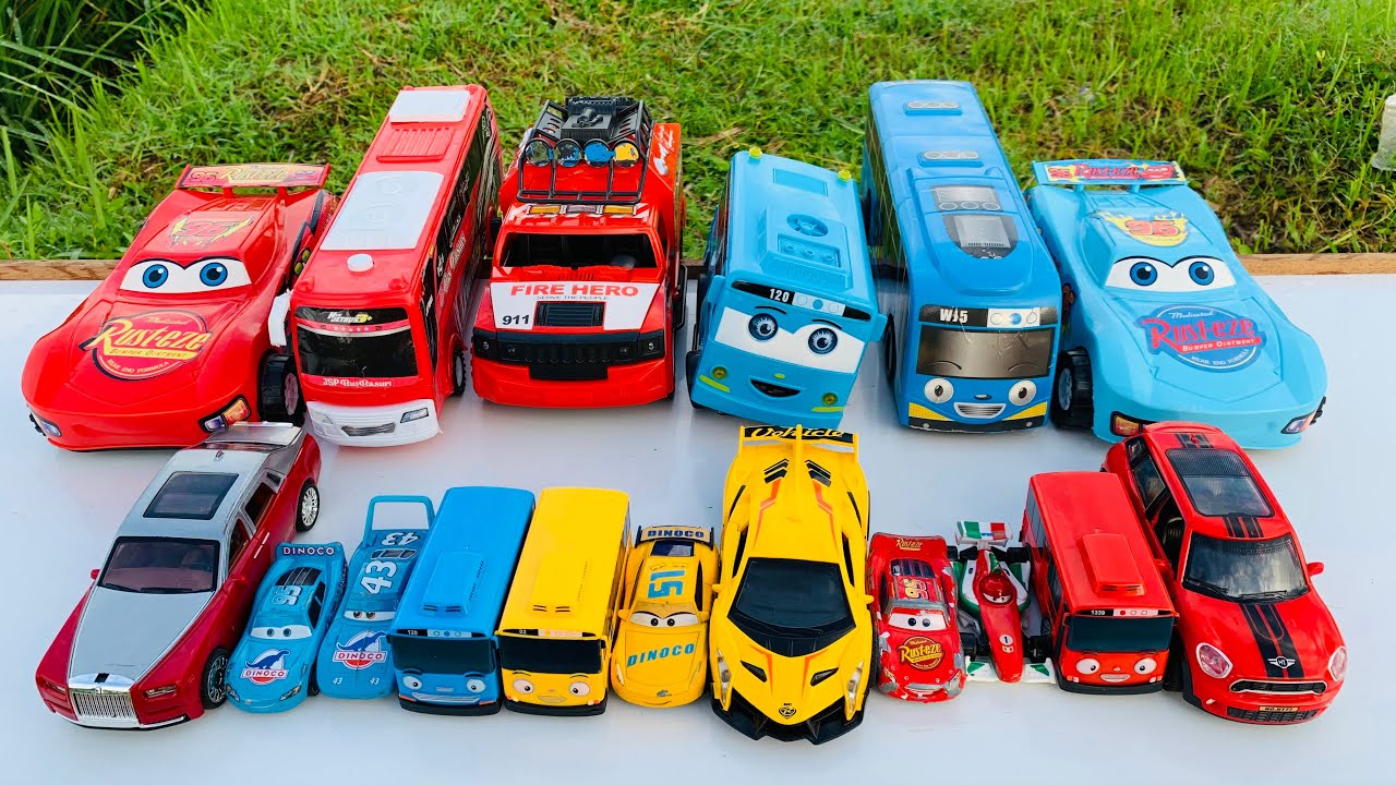Mobil Mobilan Truk Oleng, Mobil Truk Molen, Mobil Balap, Truk Pasir, Mobil Roket, Damkar, Tayo #4098