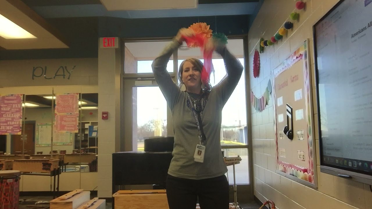 Nutcracker March mirroring with scarves