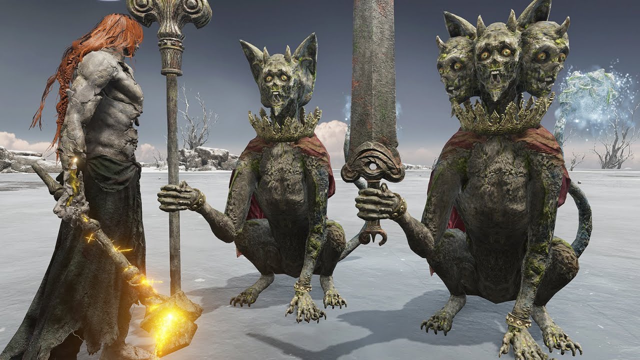 Strongest Erdtree Burial Watchdog Duo Vs Bosses - Elden Ring