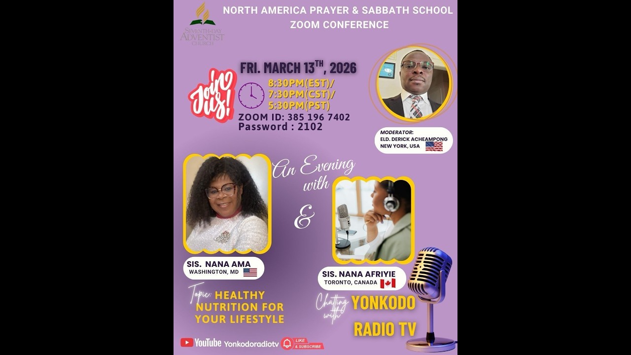 FRIDAY SPECIAL| MAR/13/26.| AN EVENING WITH NANA AMA[US]/ NANA AFRIYIE [CND.YONKODORADIO] |US  LINE.
