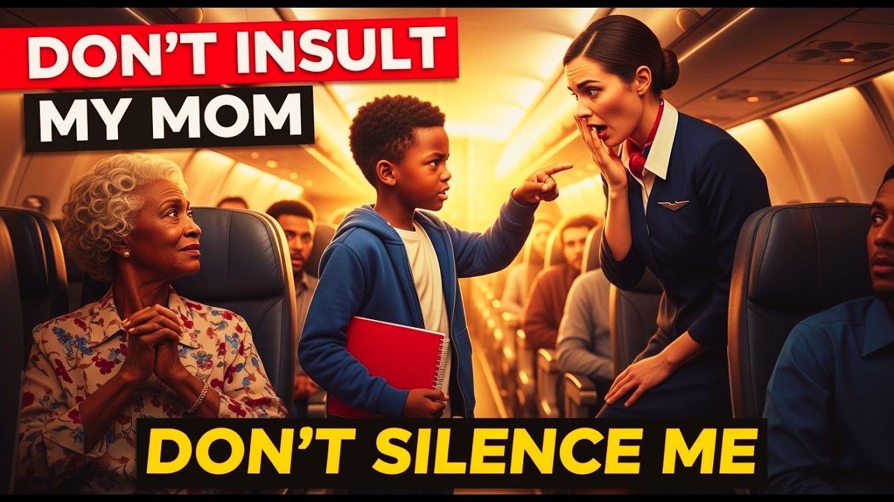 A Flight Attendant Insults His Mother…This Little Boy Shuts Down the Entire Plane.