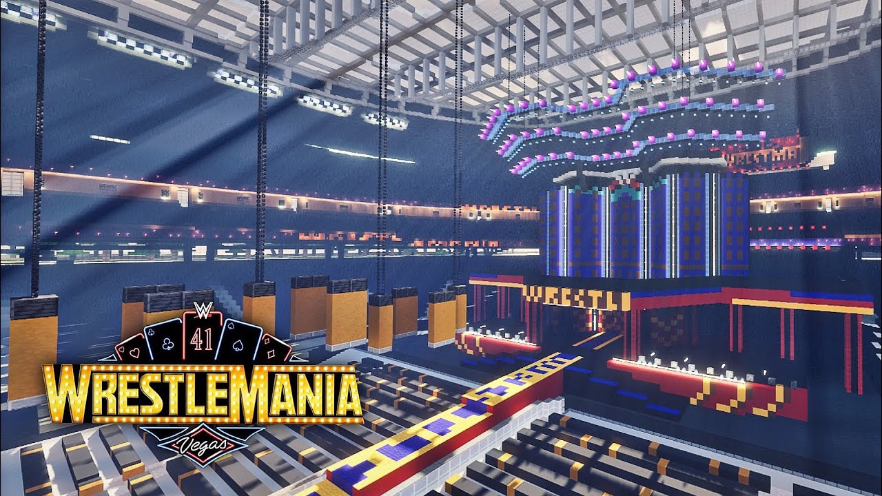WrestleMania 41 Offical Stage Set in Minecraft [+Download MCPE&JAVA]
