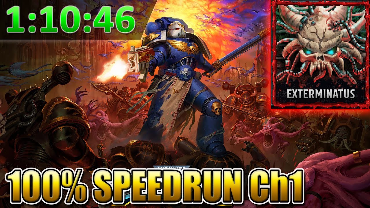 W40k Boltgun 100% Chapter 1 Speedrun on Exterminatus
