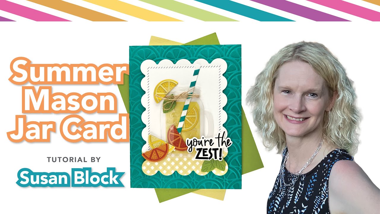 Summer Mason Jar Drink Card | Susan Block