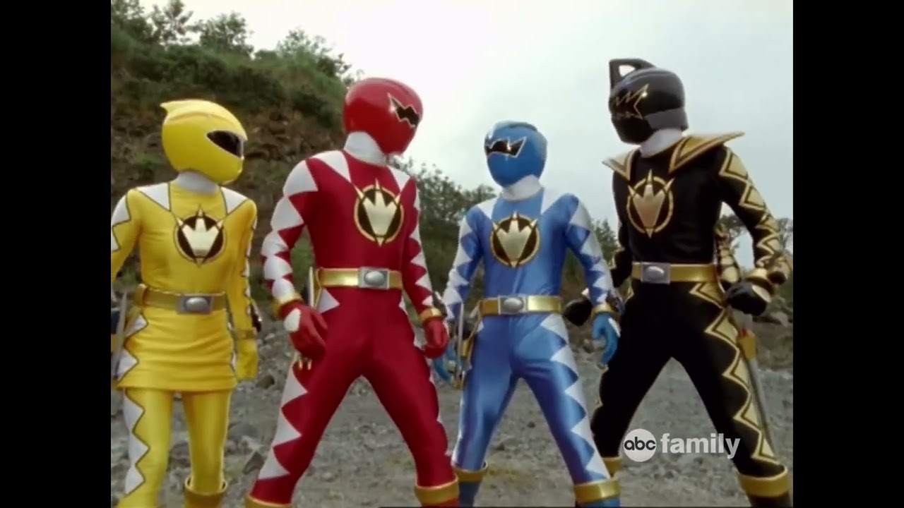 Power Rangers Dino Thunder White Thunder Part 3 Dino Stegozord vs Angor 1.5