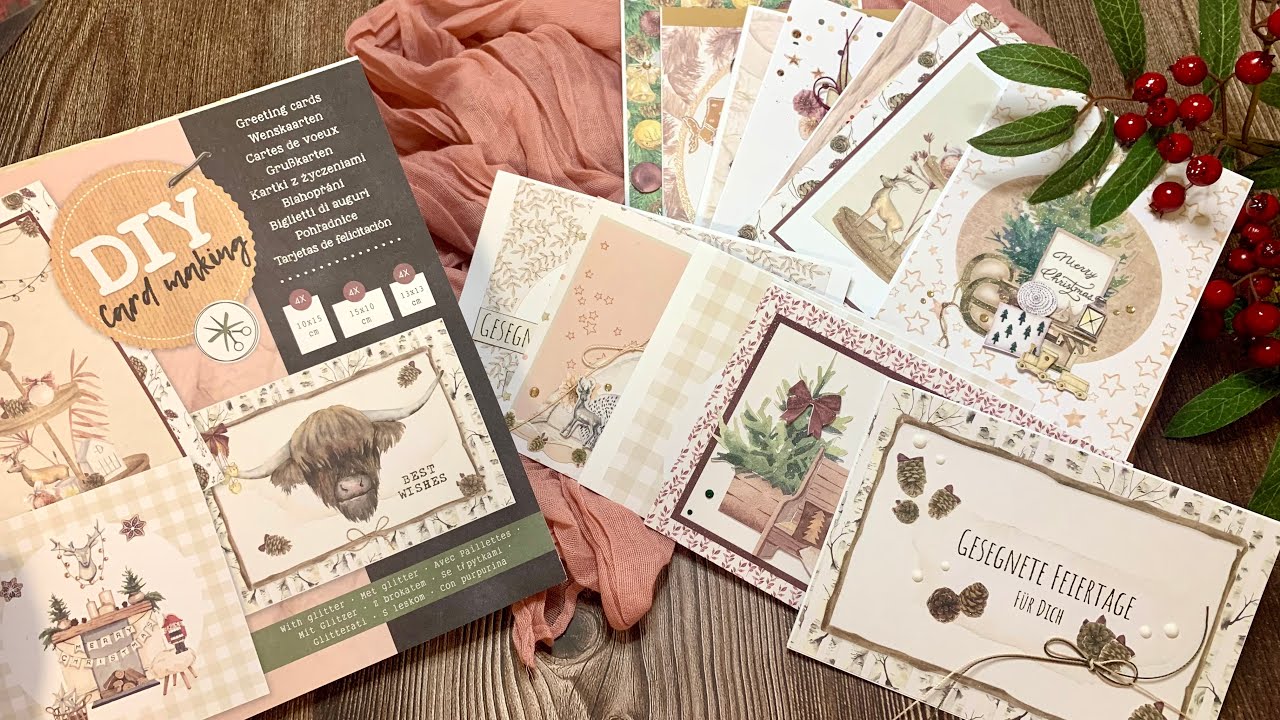 Action • 12 Karten mit einem DIY Card Making Block von #decotimecrafts