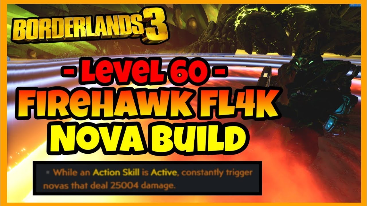Borderlands 3 | Firehawk FL4K Nova Build | Crazy Overpowered Nova SPAM! | Level 60 (PC Save File)