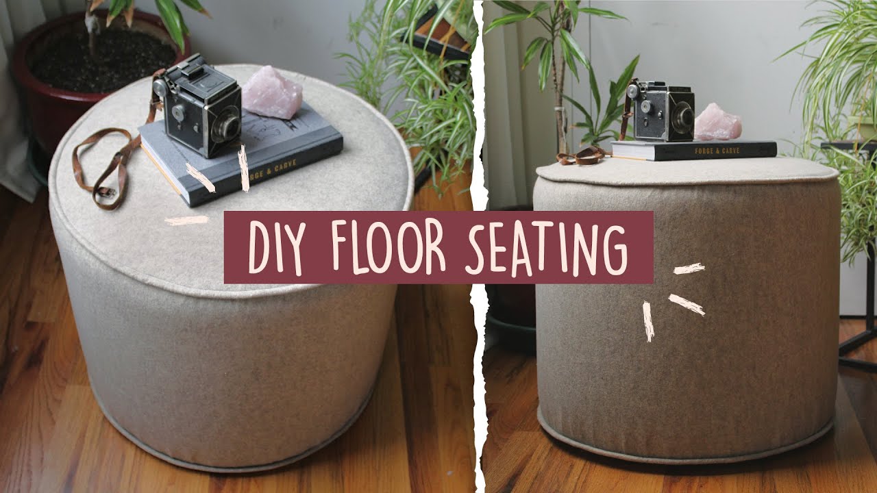 CHEAP Apartment Furniture DIY| How to Make a Floor Pouf | Multifunctional Furniture | 2021