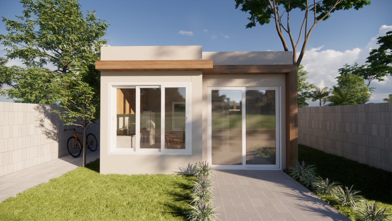 Plano de Casa 5X5 | Tiny House | Mini Casa 25 M²| 5X5 House (25 SQM)| Small House Design Idea