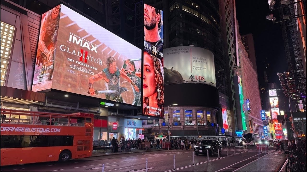 Times Square Evening Walk: Nov 3, 2024 - NYC at Night PT3