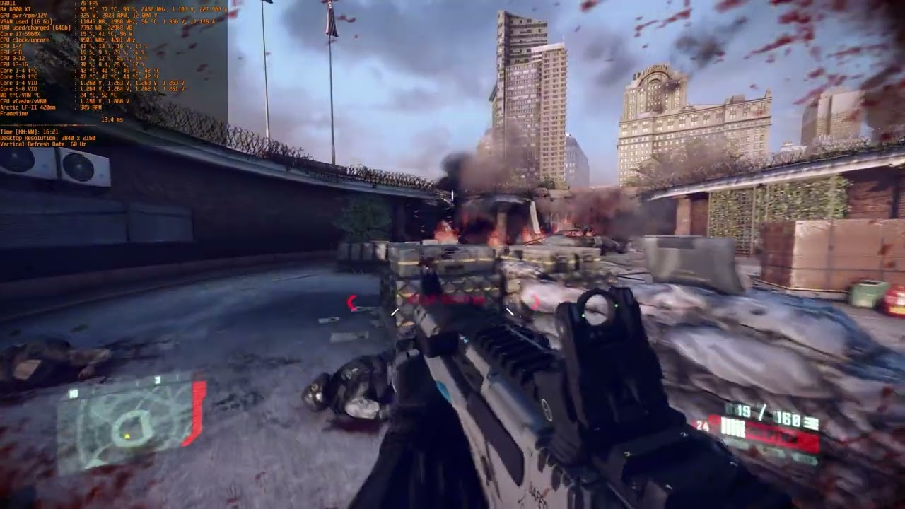 Core i7 5960x@OC + RX 6900 XT | Crysis 2 Remastered full maxed out 4k (no raytracing)