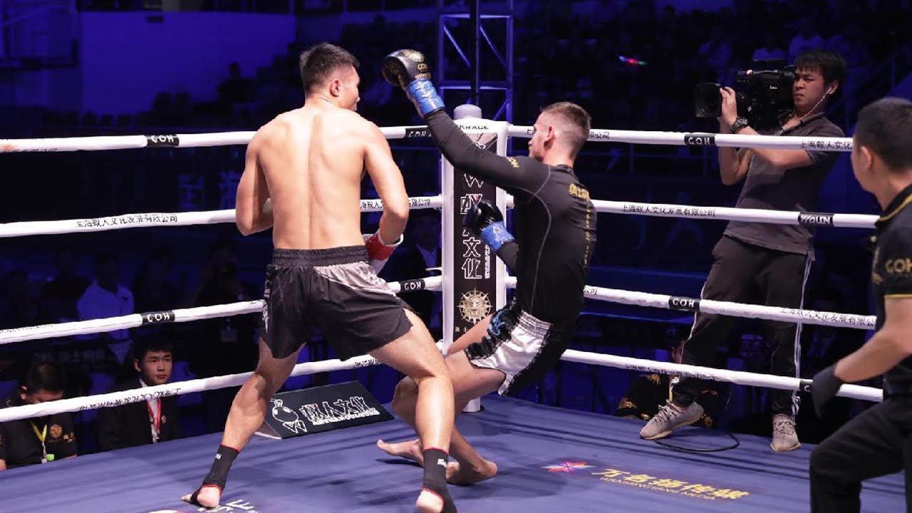 China heavyweight kickboxer always One punch KO