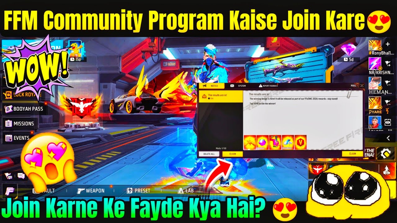 Free Fire Max Community Program Kaise Join Kare  | FFM Program Kaise Join kare | FF Program Manager