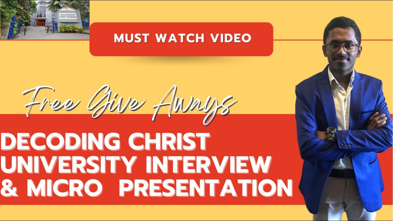 Secretive Hacks For Christ University Interview and Micro Presentation | Pawan SS