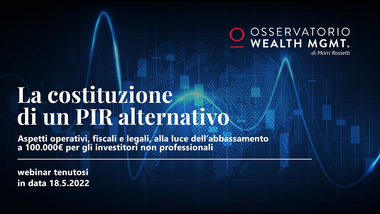 La costituzione di un PIR Alternativo