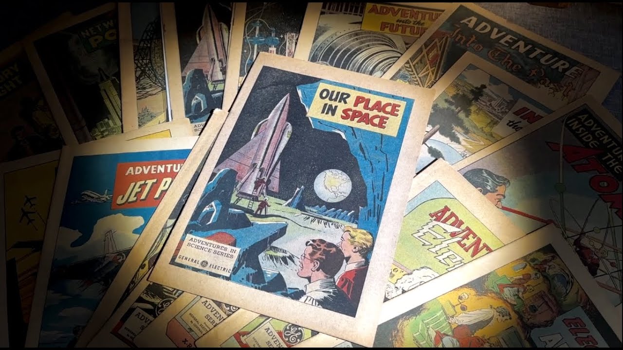 Unboxing 1940's Comics (Physics, Space, Electricity, Light, Futurism) | ASMR