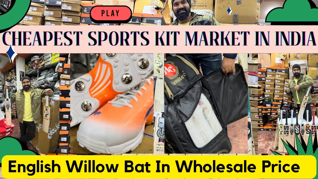 Cheapest Sports Market Of India | English Willow Bat Under 5000 | Meerut Wholesale Sports Market