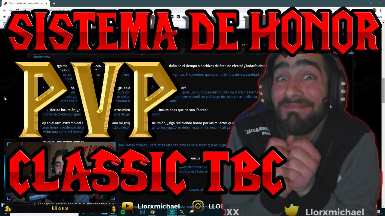 CLASSIC TBC PVP | SISTEMA DE HONOR | PREGUNTAS FREQUENTES BURNING CRUSADE