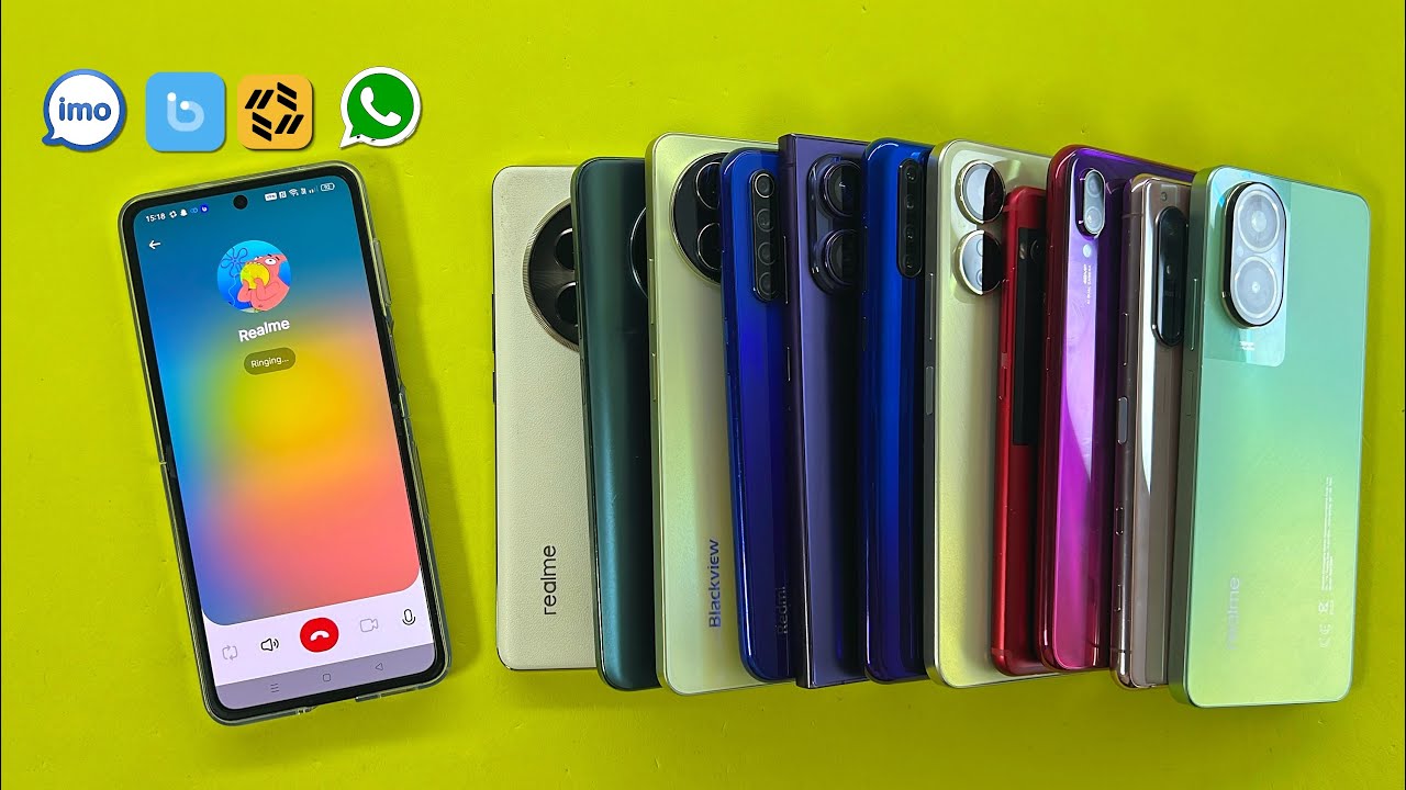 Social Media WhatsApp+Botim+IMO+Tawasal Incoming Outgoing Call | OPPO Find Flip Outgoing Call 