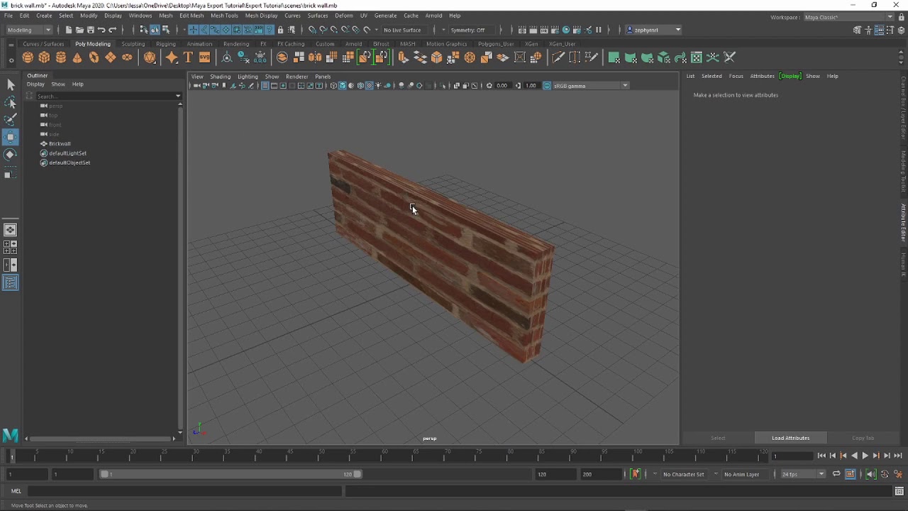 Maya Export Object with Textures
