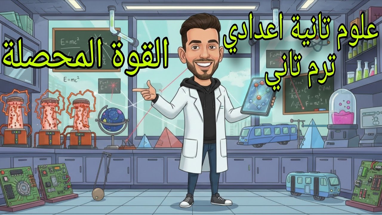 شرح القوة المحصلة والقوى المتزنة وغير المتزنة | علوم تانية إعدادي - الترم الثاني