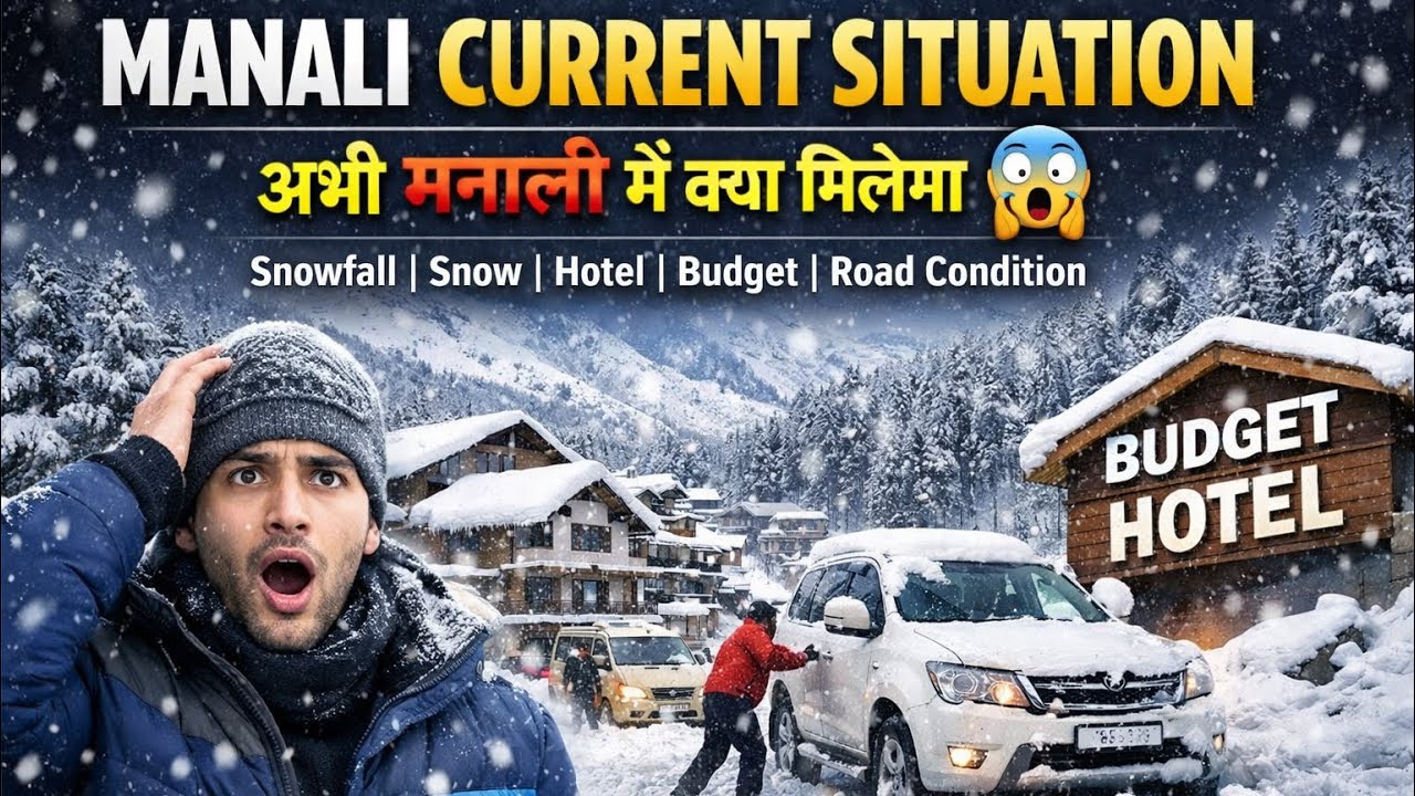 Manali current situation update on 2 March | Manali weather today | Snowfall | Solang valley