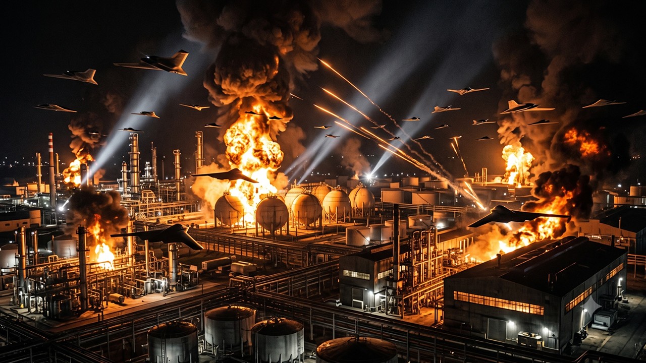 РОССИЯ В ОГНЕ &mdash; УКРАИНА УСТРОИЛА НАЛЕТ БЕСПИЛОТНИКОВ, УДАРЫ ПО НЕФТЕБАЗАМ И ОБОРОННОМУ ЗАВОДУ || ...