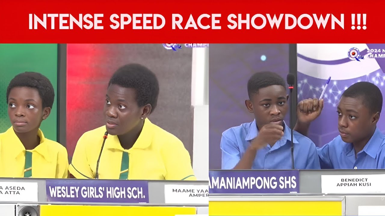 Witness A Very Intense SPEED RACE Between Wesley Girls', Amaniampong SHS, Ashaimang SHS | #NSMQ2024