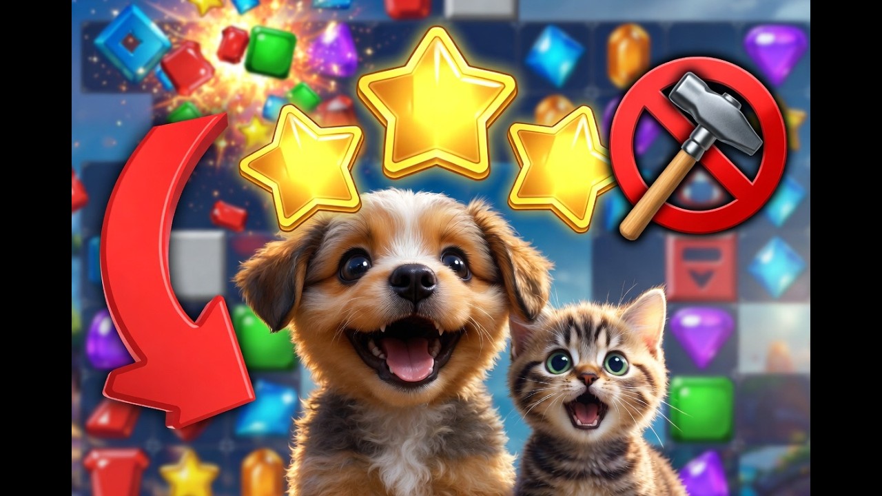 Pet Rescue Saga Nivel 9651: &iexcl;Sin Boosters! 🚫 Soluci&oacute;n F&aacute;cil & ASMR 🎧