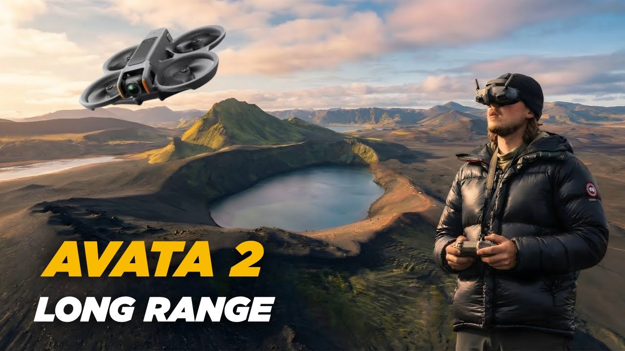 Полёт на дальние расстояния с DJI AVATA 2 | Исландия. Полёт на дальние расстояния.
