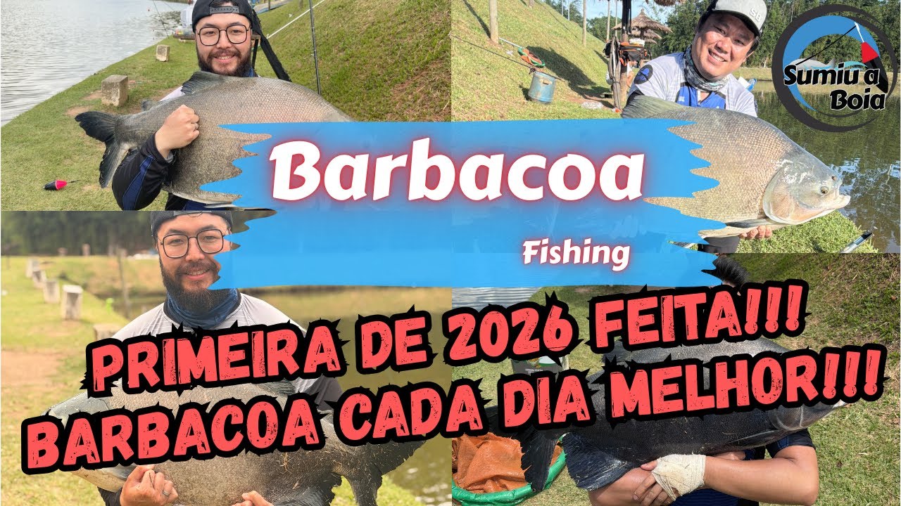 Primeira pesca de 2026!!! Barbacoa tem muito peixe!!!