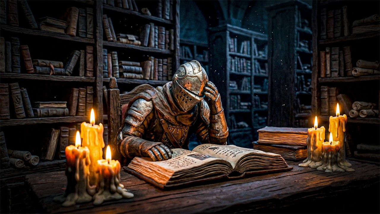 Knight Studying in the Grand Archive (Dark Souls Inspired Claymation)