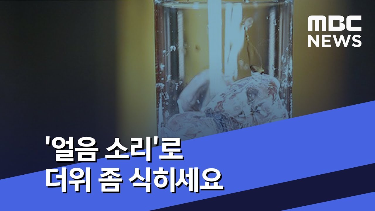 [영상] '얼음 소리'로 더위 좀 식히세요 (2018.08.04/뉴스데스크/MBC)
