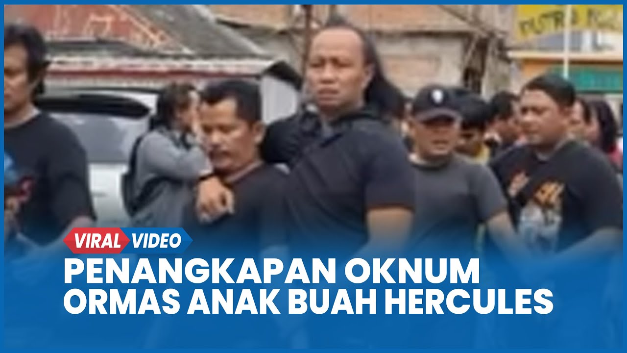 Detik-detik Penangkapan Oknum Ormas Anak Buah Hercules Pelaku Pembakar Mobil Polisi