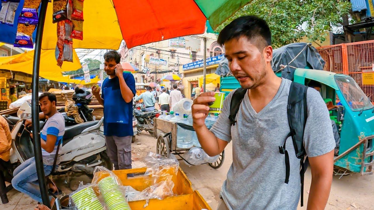 ชานม 5฿ ในตลาดนัดเดลี มาดูวิธีชงชาของคนอินเดีย 🇮🇳