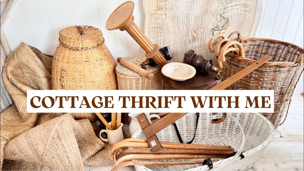 HUGE Cottage Thrift Haul ~ Thrift With Me ~ Home Decor on a Budget