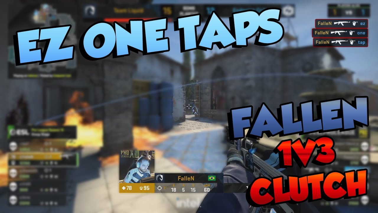 FALLEN INSANE 1V3 CLUTCH (EZ ONE TAPS) | DEV1CE AWP ACE | CSGO HIGHLIGHTS