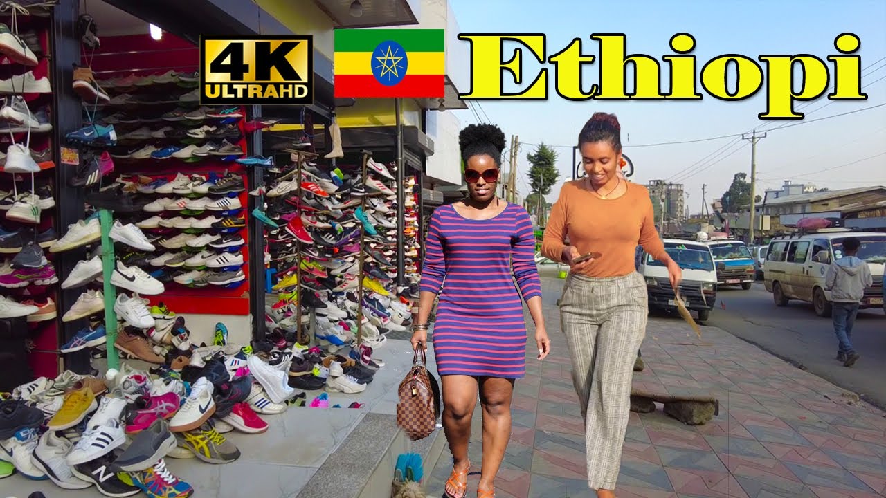 ሌላኛው የአዲስ ገራሚ መልክ ከእፎይታ አጠና ተራ [4K] Addis Ababa Walking Tour Efoyta to Atenatera