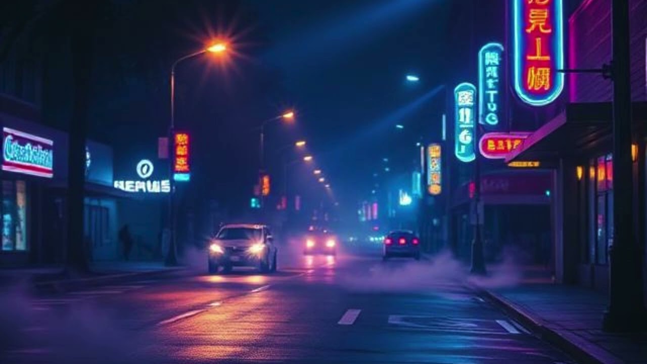 Neon Streets at Night | Cinematic Lo-Fi